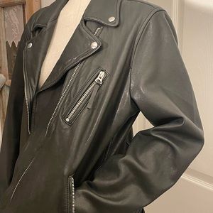 Gorgeous Gap Lambskin Leather moto jacket